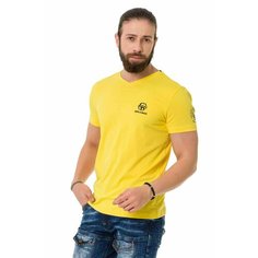 Футболка Cipo & Baxx, размер l, желтый
