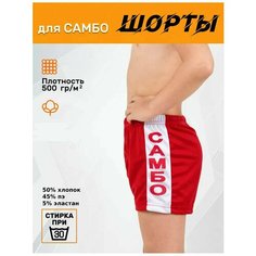 Шорты для единоборств , размер 140, красный ЭкоЭн