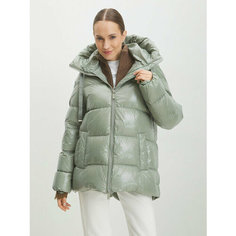 Пуховик Maison David, размер XS, зеленый, серый