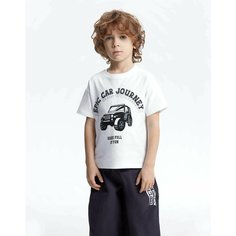 Футболка Gloria Jeans, размер 5-6л/116, белый