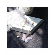 Серьги пусеты, эмаль, золотой, розовый be Self True Jewel