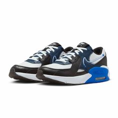 Кроссовки NIKE, размер 6.5Y, белый, черный, синий