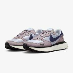 Кроссовки NIKE, размер 7.5, белый/фиолетовый