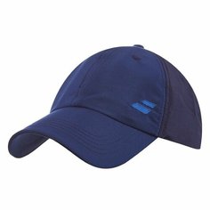 Бейсболка Babolat Basic Logo Cap Black (55-60см) для мужчин, размер 55-60, темно-синий