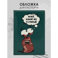Обложка для паспорта Milarky, коричневый, бирюзовый