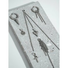 Серьги ДУША_BRAND, серебристый