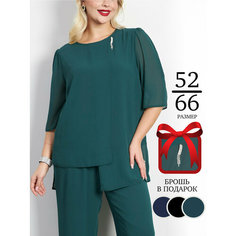 Костюм классический DZHARSTYLE, размер 7XL/170, зеленый