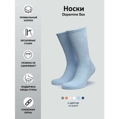 Носки , размер 43-46, голубой Нет бренда