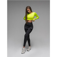 Легинсы спортивные Euphoria Леггинсы-Юбка Fit’N’Dance Black, размер M, черный