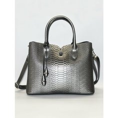 Сумка , фактура под рептилию, серый графит Bag Story