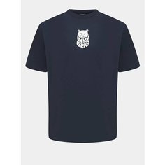 Футболка Lucky Bear, размер 50, темно-синий
