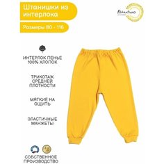 Брюки Рекантино, размер 98, оранжевый