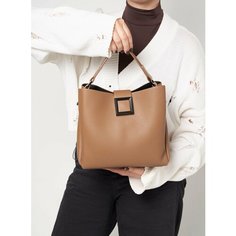 Сумка тоут Vael, фактура зернистая, beige