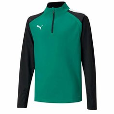 Олимпийка PUMA teamLIGA, размер 128, зеленый/черный