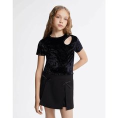 Футболка Gloria Jeans, размер 8-10л/134-140, черный