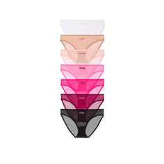 Трусы Victorias Secret, комплект из 7 шт., размер L, мультиколор