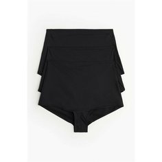 Трусы H&M, комплект из 3 шт., размер M, черно-синий