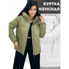 Пуховик Diffberd, размер 58, оливковый