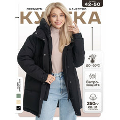 Куртка , размер 46, черный Delamo