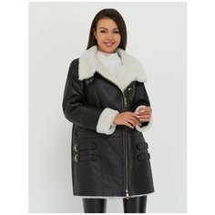 Дубленка Estee exclusive Fur&Leather, размер 54, черный