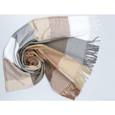 Палантин Cashmere для женщин,180х70 см, бежевый, коричневый, белый