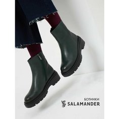 Ботинки дерби Salamander, размер 38, темно-зеленый