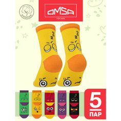 Носки OMSA KIDS 5 пар, размер 27-30, , мультиколор