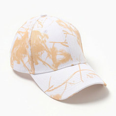 Кепка Minaku для женщин, размер 58, бежевый/белый