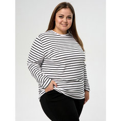 Лонгслив Emotion Day, размер 54, , белый/черный