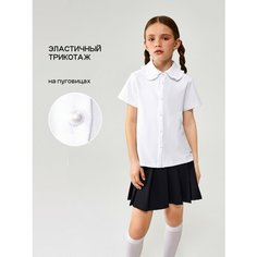 Школьная блуза Acoola, размер 122, белый