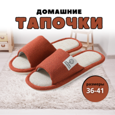 Тапочки, размер 36-37, красный Нет бренда