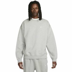 Свитшот NIKE Solo Swoosh, размер L, , heather/white