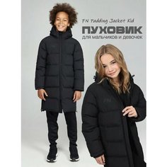 Пуховик FN куртка зимняя для мальчика Padding Kid Jacket пуховик, размер 150, черный ФН