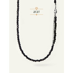 Чокер BL Jewelry, раухтопаз, гематит, агат, длина 40 см, черный