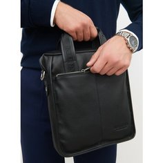 Портфель Bostanten, фактура зернистая, black