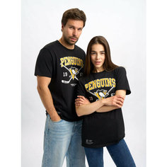 Футболка Atributika & Club Pittsburgh Penguins, размер S, черный