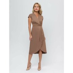 Платье 1001dress Осень-зима 2023, размер 40, бежевый