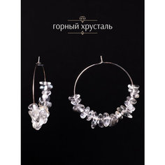 Серьги конго BL Jewelry, сердолик, агат, амазонит, малахит, цитрин, коралл, кварц, говлит, янтарь, лабрадорит, ларимар, перламутр, турмалин, горный хрусталь, бесцветный