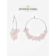 Серьги конго BL Jewelry, сердолик, агат, амазонит, малахит, цитрин, коралл, кварц, говлит, янтарь, лабрадорит, ларимар, перламутр, турмалин, горный хрусталь, розовый