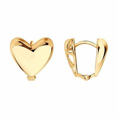 Серьги Diamant online, красное золото, 585 проба, , золотистый