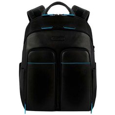 Рюкзак планшет PIQUADRO, фактура гладкая, черный