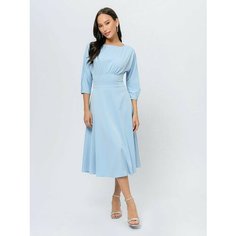 Платье 1001dress Базовая коллекция, размер XL, голубой