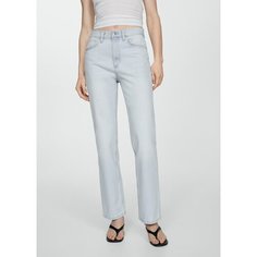 Джинсы классические MANGO MATILDA, размер 36 EU, голубой деним