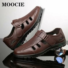 Сандалии MOOCIE, размер Длина стопы 27.5cm/CN 45, коричневый