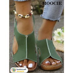 Босоножки MOOCIE, размер Длина стопы 23,0 см (CN 36), зелeный