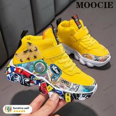 Кроссовки MOOCIE Осень-зима 2024, размер EU36, желтый