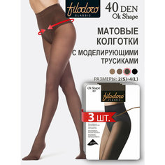 Колготки Filodoro Ok Shape, 40 den, 3 шт., размер 3, cappuccio Filodoro®