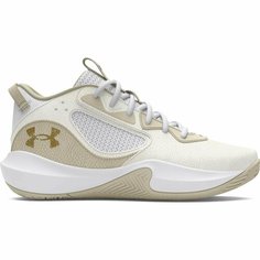 Кроссовки Under Armour UA Lockdown 6, полнота F (EU)/ на среднюю стопу, размер 8/9,5 US, белый-бежевый