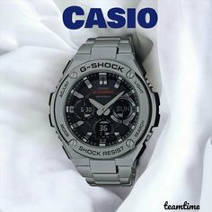 Наручные часы CASIO, черный, серый