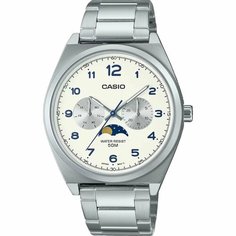 Наручные часы CASIO, белый, серебряный
